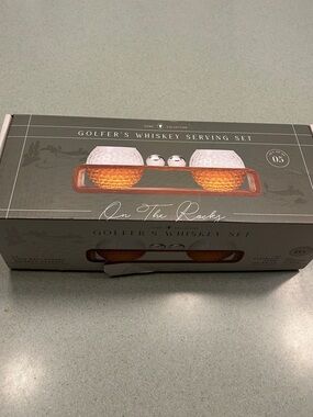 Golfers Whiskey Serving Set